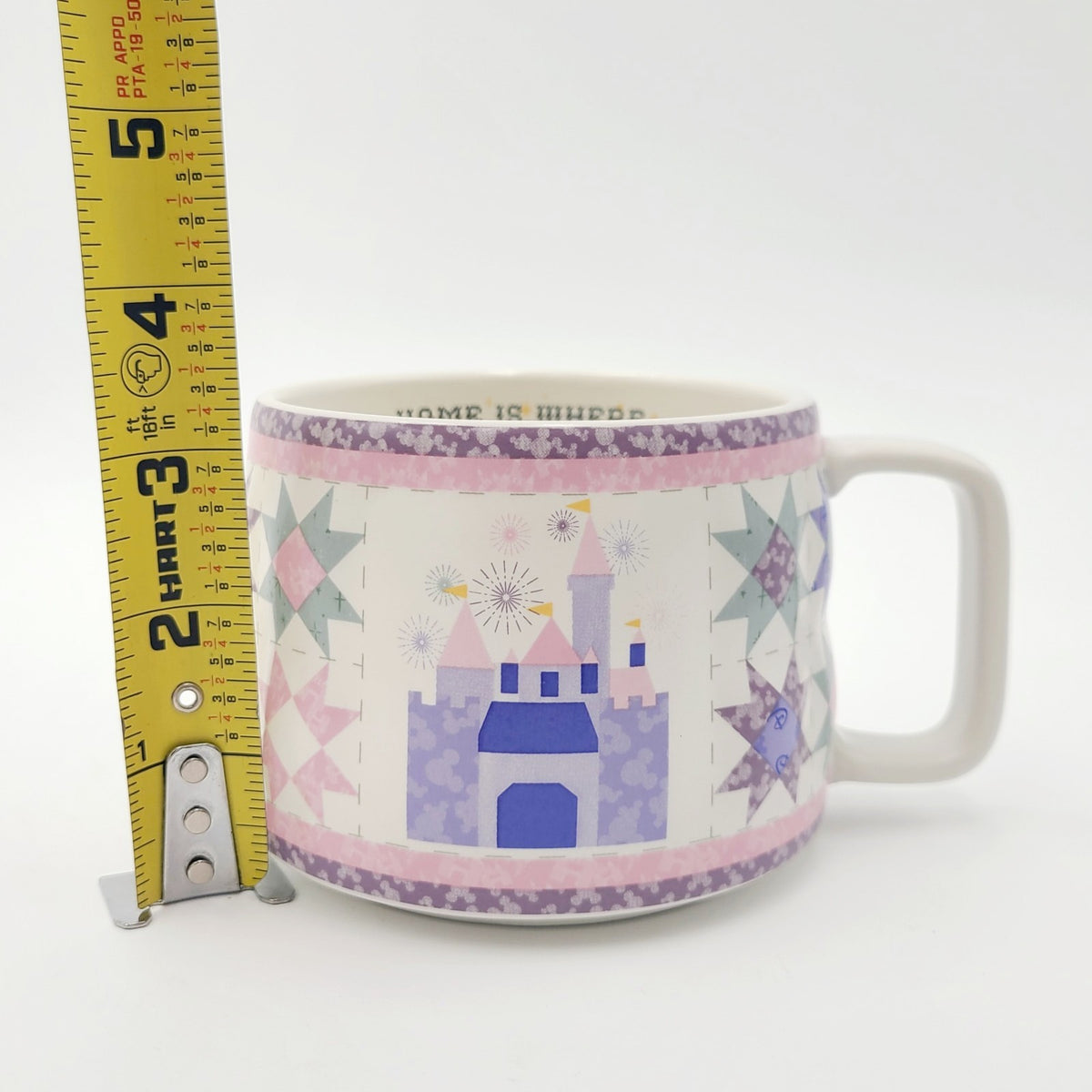 Disney Parks 2026 Castle Quilt Mug Home Is Where The Castle Is WDW Pink Purple