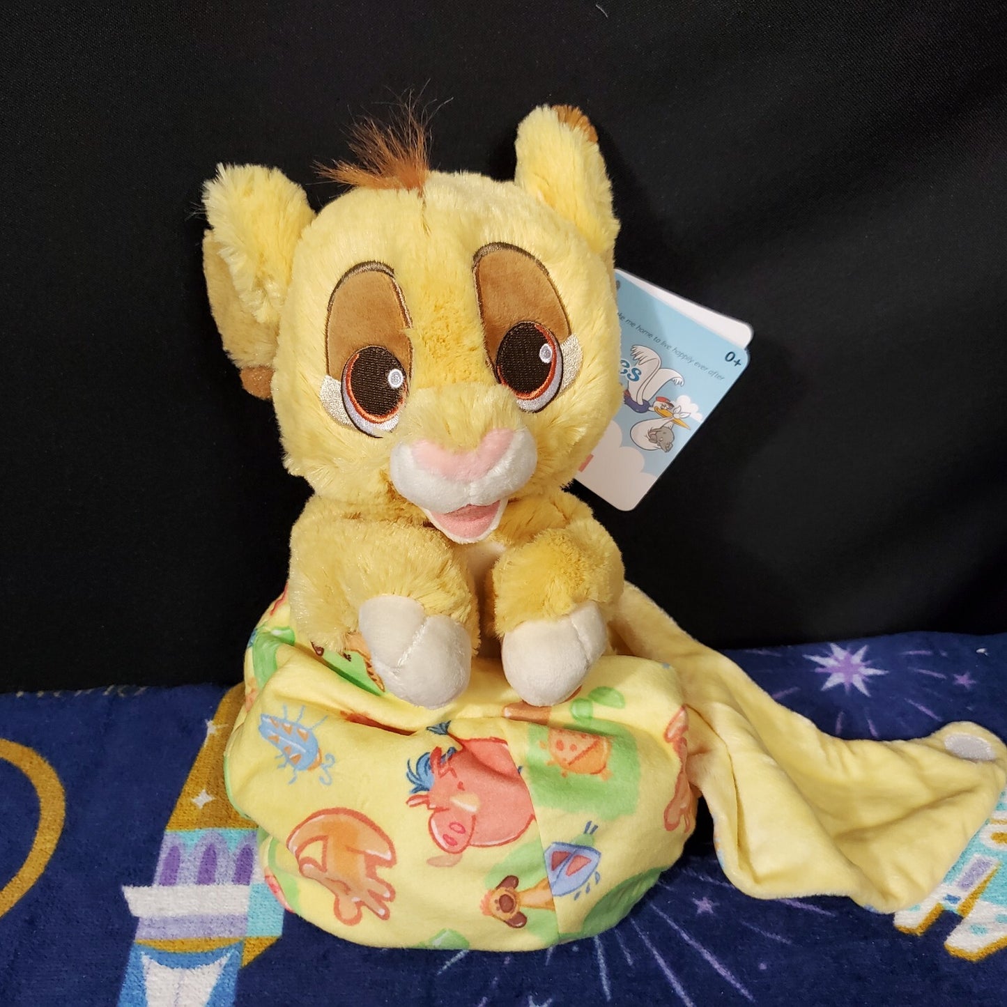NEW Walt Disney World Parks Baby Simba in Blanket Pouch Plush The Lion King