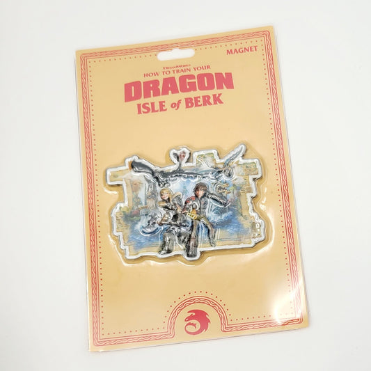 Universal Epic Universe How Train Dragon Isle Berk Map 3D Magnet Hiccup Astrid