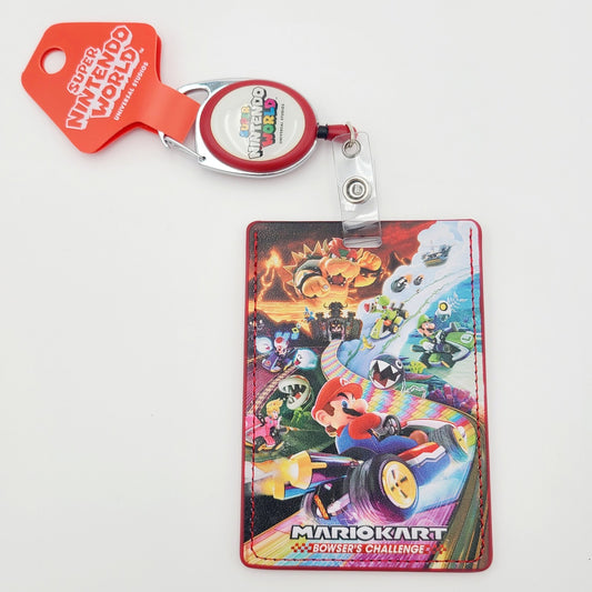 Universal Studios Super Nintendo World ID Badge Holder EPIC Mario Kart Bowser