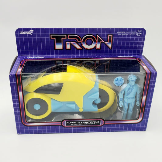 Disney Parks 2023 Tron Lightcycle Run Flynn Action Figure With Yellow Vehicle