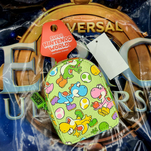 NEW Universal Orlando Epic Universe Super Nintendo World Yoshi Backpack Keychain