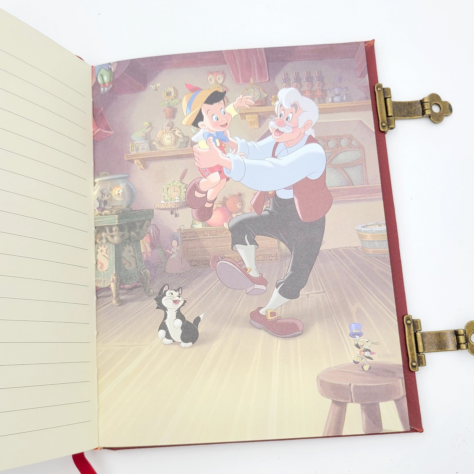 *MINI Journal* 2025 Disney Parks Pinocchio Jiminy Storybook Replica Small Book