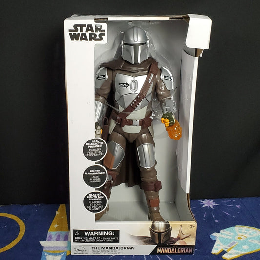 Star Wars Mandalorian 13.5" Inch Talking Action Figure Disney Store Exclusive