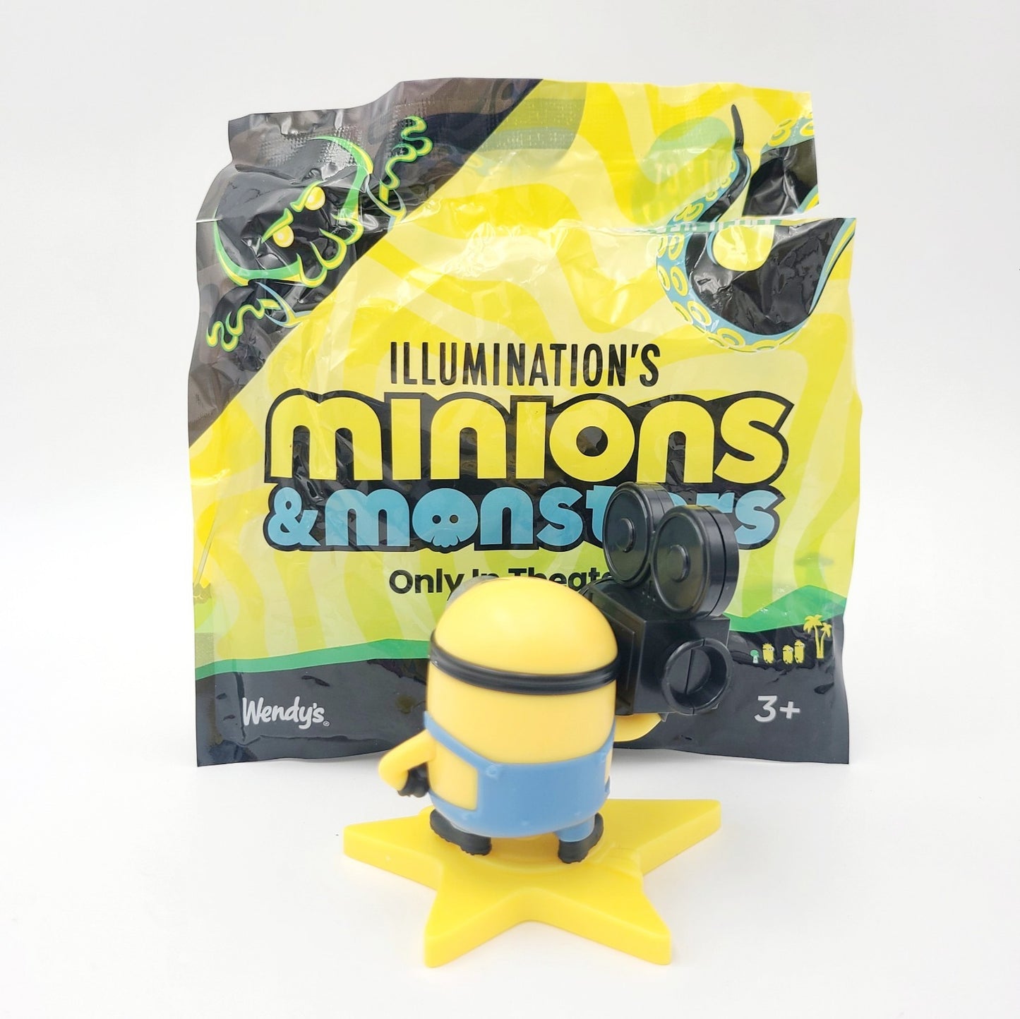 *James* 2026 Wendy’s Illuminations Minions & Monsters Happy Meal Figure Opened