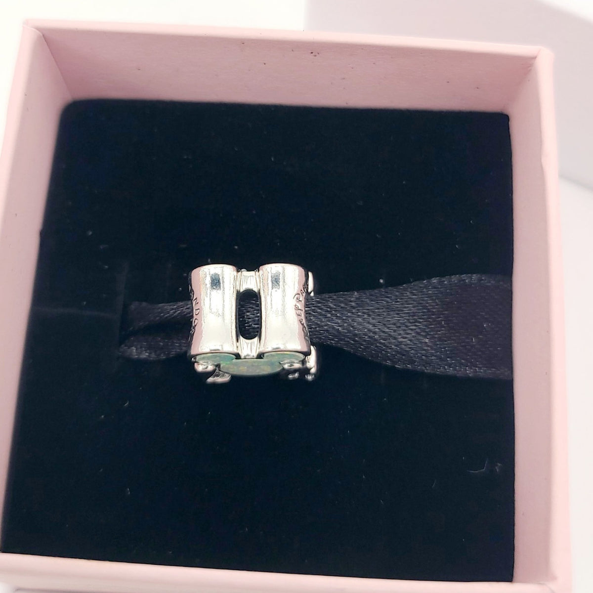 Disney Parks Pandora 2026 Mickey Castle Charm Opalescent Double Sided Exclusive