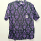 LARGE Disney World Parks 2025 Haunted Mansion Wallpaper Woven Adult Shirt NEW