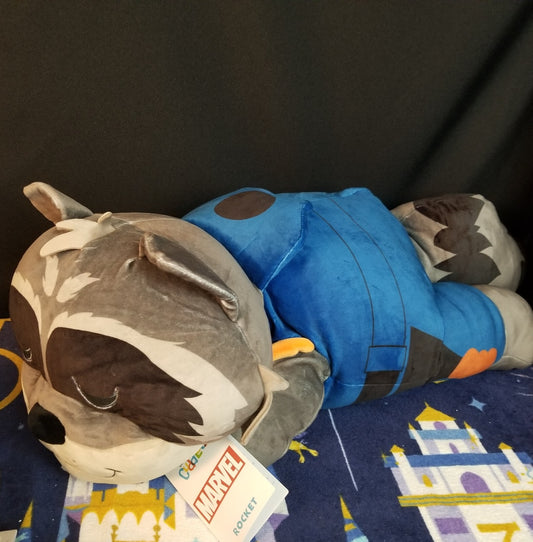 2023 Disney Park Sleeping Dream Rocket Guardians Marvel Cuddleez Large 25” Plush