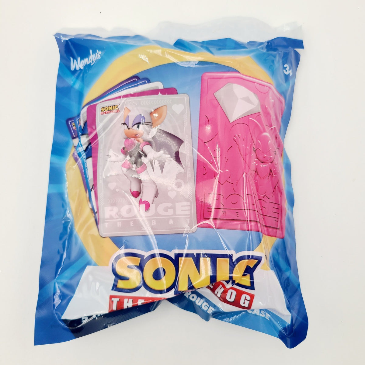 SEALED 2026 Wendys Sonic the Hedgehog ROUGE Pink 5 Trading Card Set & Case Wendy