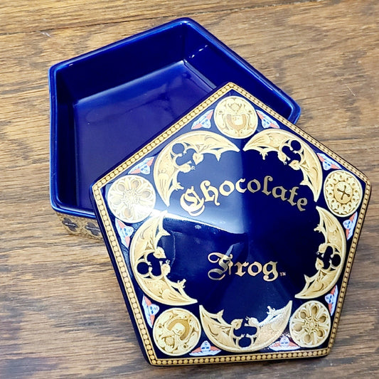 *Chocolate Frog Ceramic Trinket Box* Universal Studios Harry Potter World NEW