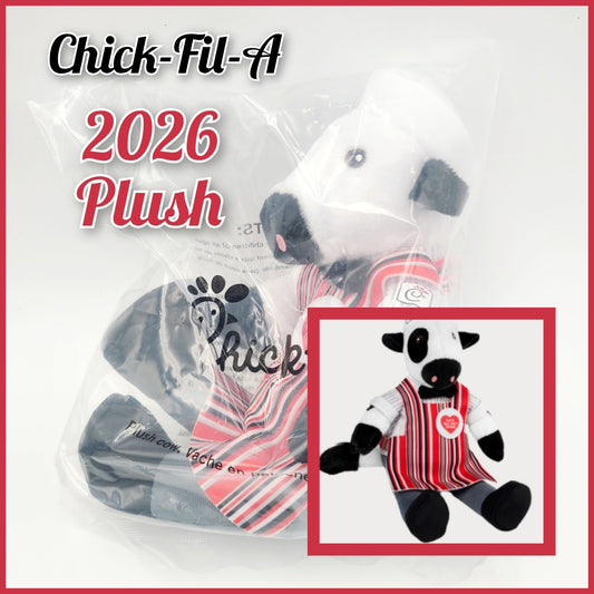 SEALED Chick-fil-A Classic Crew Spring 2026 Plush Cow Toy LIMITED EDITION 9" NEW