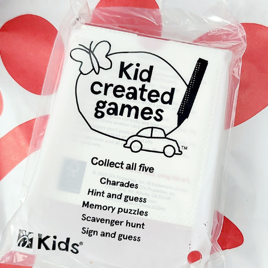 2023 Chick-fil-A Kids Meal Activity KID CREATED GAMES "Charades" NEW Sealed