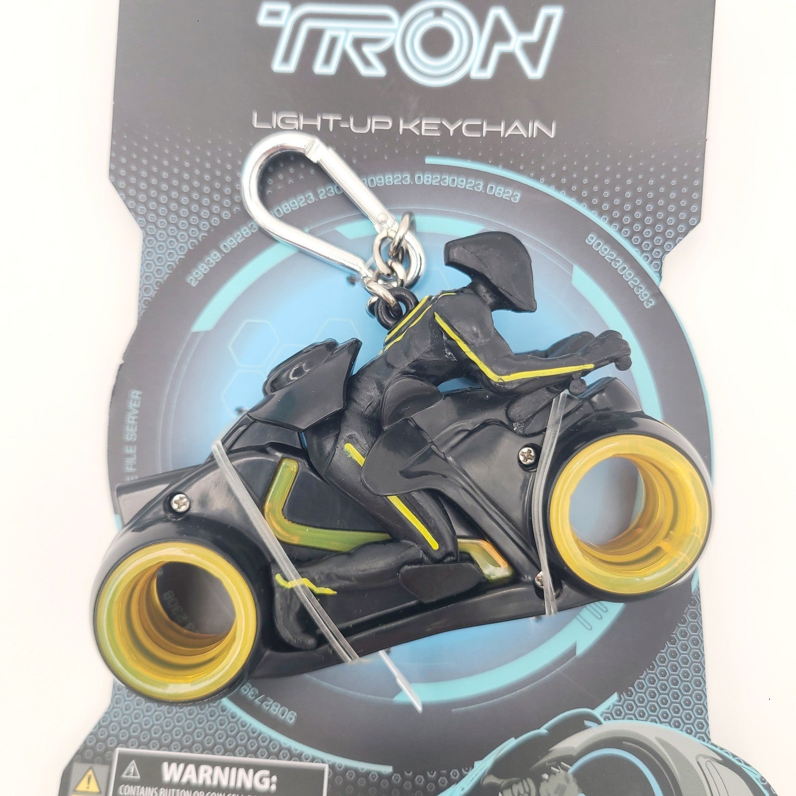 *TRON Keychain* Disney World Parks Bag Charm New Light Up Lightcycle Run Vehicle