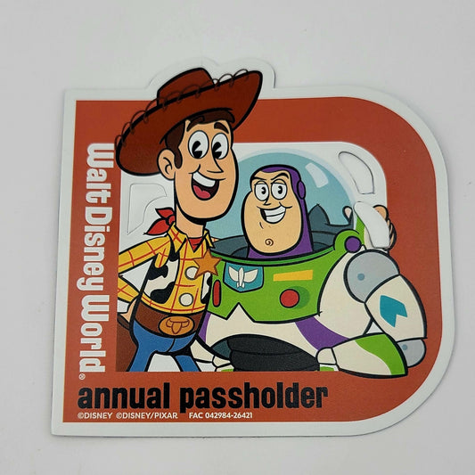 2026 Disney Parks WDW Authentic Annual Passholder AP Magnet Buzz Woody Toy Story