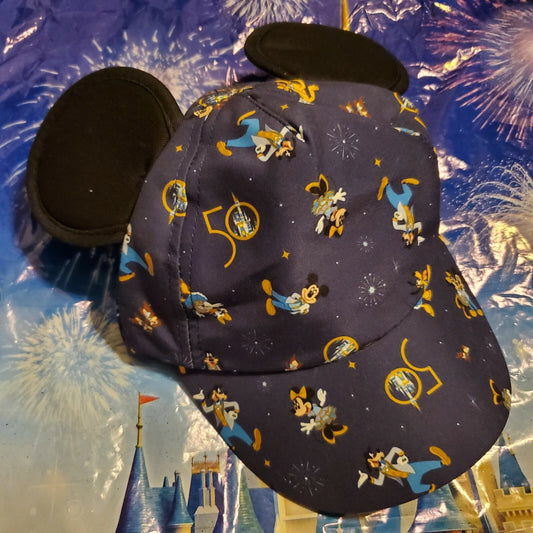 *Toddler Baseball Hat w/ Ears* 2021 Walt Disney World Parks 50th Anniv Mickey 