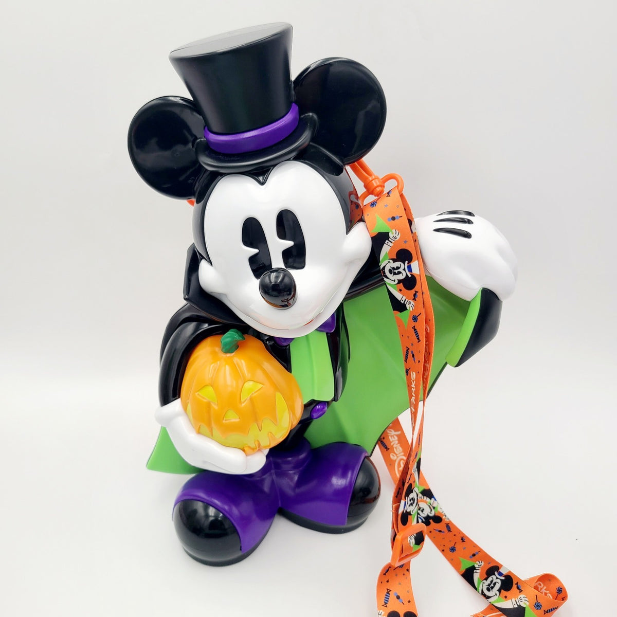 IN HAND Disney Parks 2026 Halloween Vampire Mickey Mouse Pumpkin Popcorn Bucket