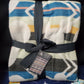 2021 Disney Park Mickey Mouse Ears Woven Stripe Throw Blanket Plaid Manta NEW