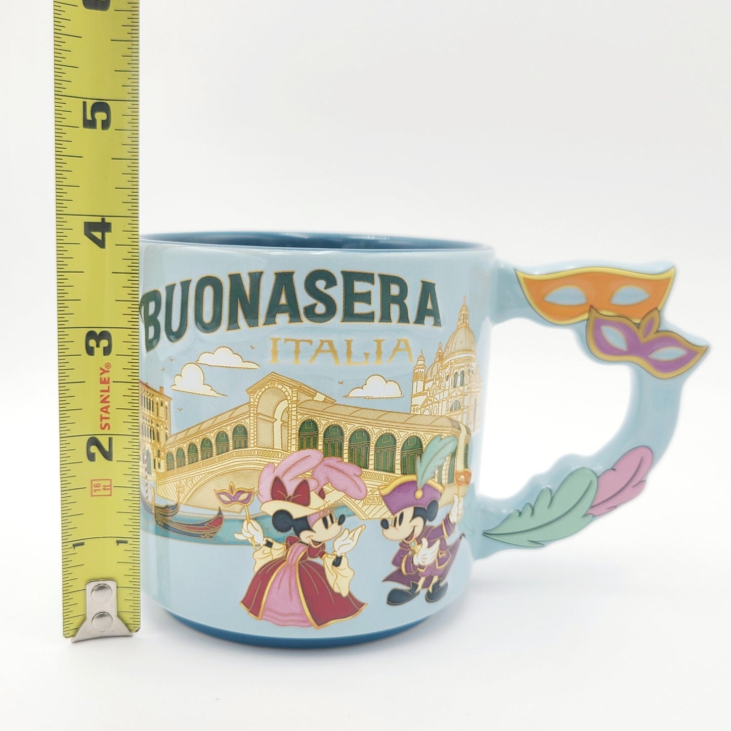 2025 Disney Parks EPCOT Italy Carnevale Mickey Minnie Mouse Coffee 16 Oz Mug New