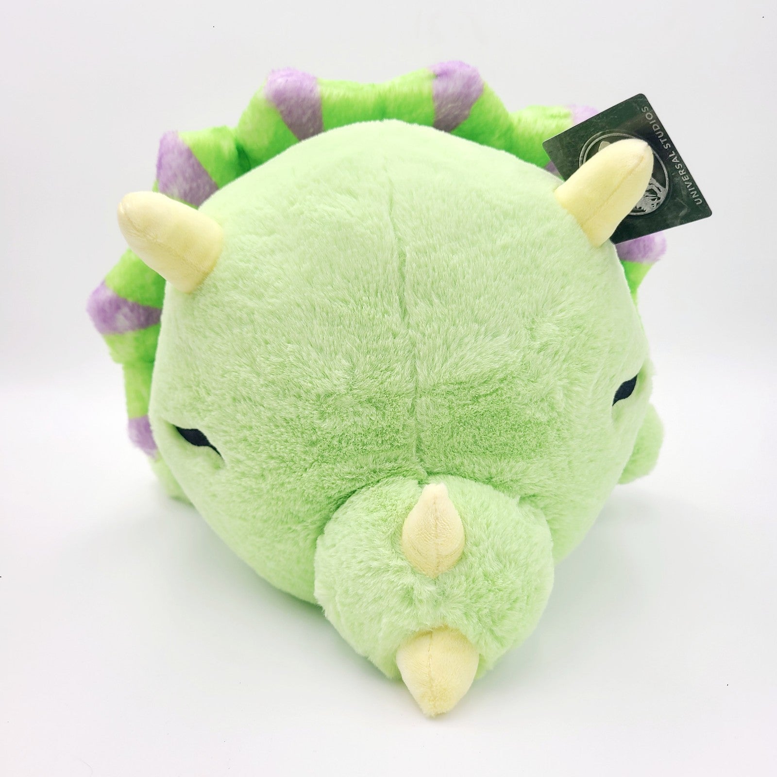 NEW Universal Studios Jurassic Park World Sleeping Triceratops Green Plush Toy