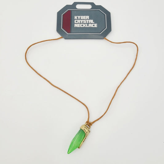 Disney Parks Star Wars Galaxy’s Edge Dok-Ondar's GREEN Kyber Crystal Necklace