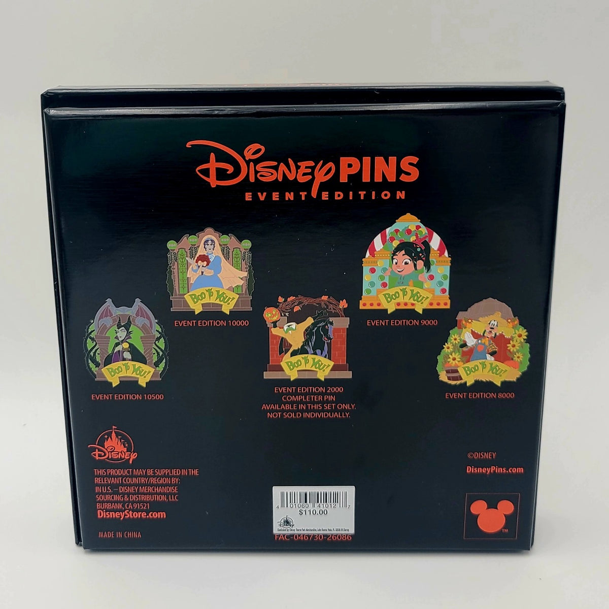 IN HAND Disney Parks 2026 Mickey’s Not So Scary Halloween Party 5 Pin Box Set LE