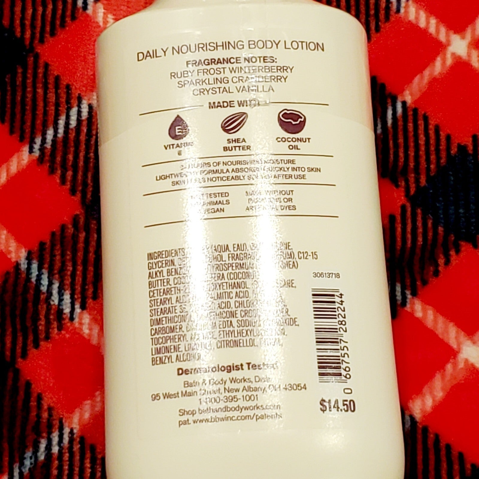 *Set of 3* Bath & Body Works Body Lotions Winter Berry Wonder Fireside Cashmere