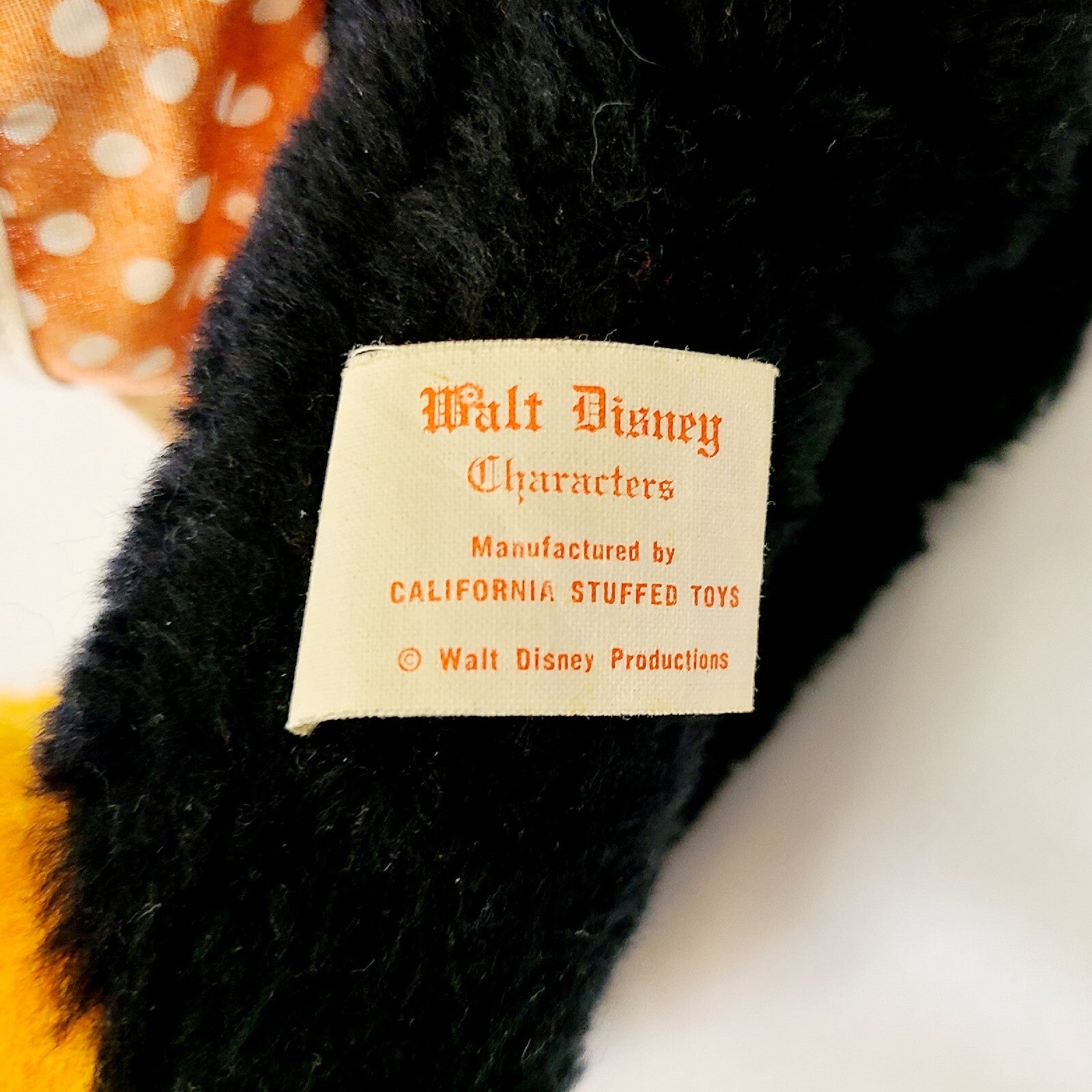 Vintage Mickey & Minnie Mouse Plush Set Walt Disney Prod. Plush California Toy