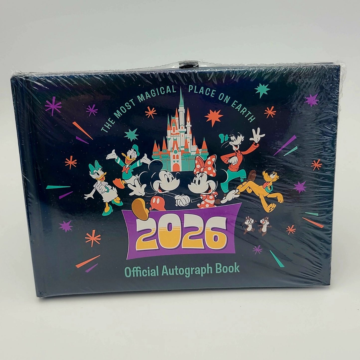 Disney Parks 2026 WDW Mickey Mouse Autograph Book Holds 24 Photos Album NEW