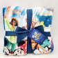 2026 Walt Disney World Park Mickey &Friends Castle Reversible Throw Blanket Navy