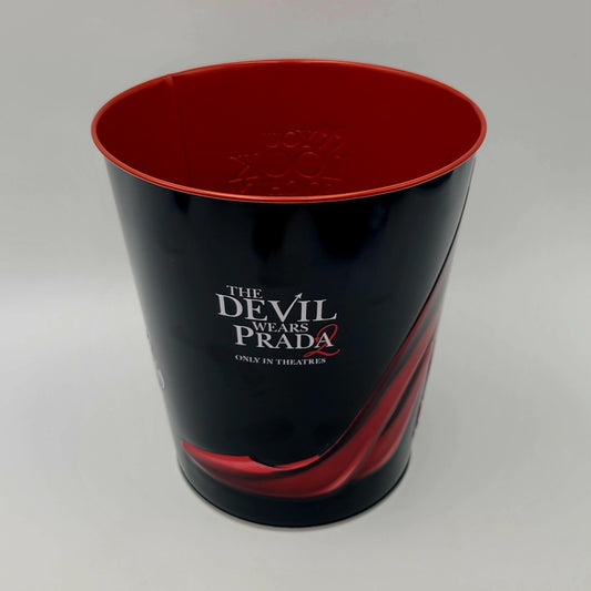 IN HAND The Devil Wears Prada 2 Movie 130 oz Tin Popcorn Bucket Cinemark So Chic
