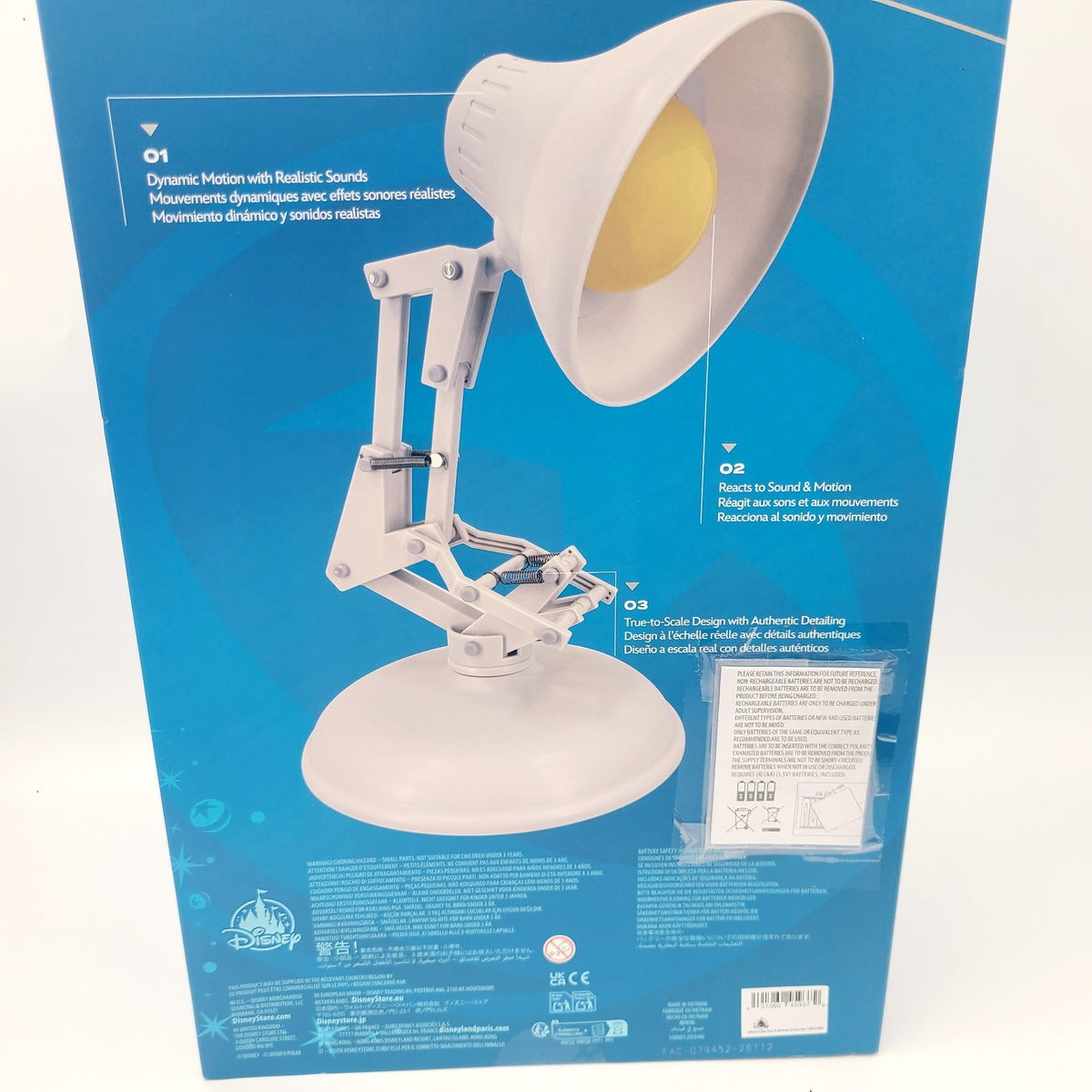IN HAND 2026 Disney Park D23 Pixar Lamp Luxo Jr. with Motion & Sounds NEW SEALED