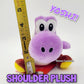 Epic Universal Studios Super Nintendo World PURPLE Yoshi Shoulder Magnet Plush