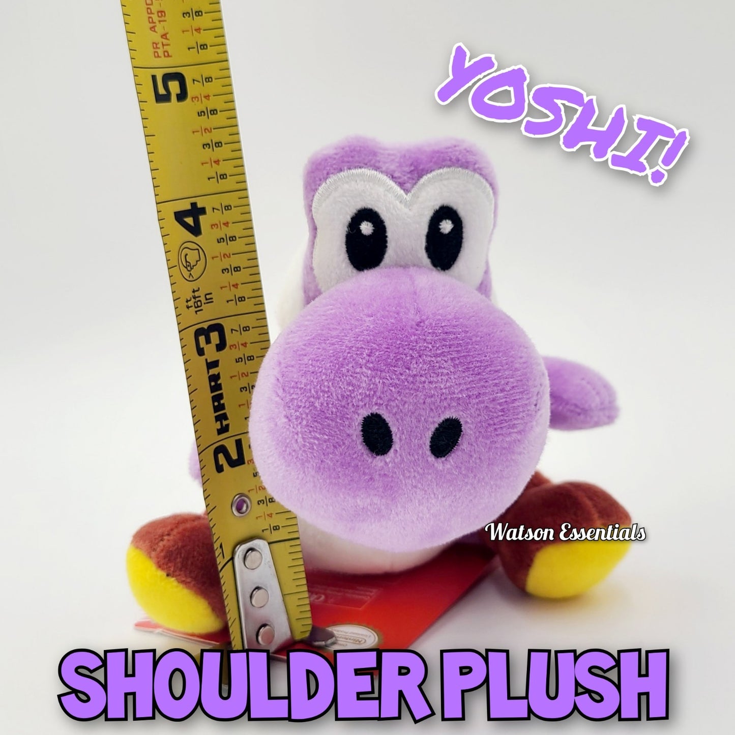 Epic Universal Studios Super Nintendo World PURPLE Yoshi Shoulder Magnet Plush