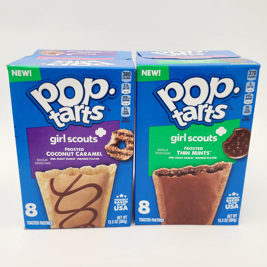 2 Boxes Pop-Tart Girl Scouts Cookie Thin Mints Coconut Caramel Limited Edition
