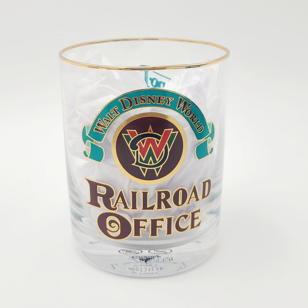 Disney Parks 2026 Walt Disney World Railroad Office Short Drinking Glass 13.5 Oz