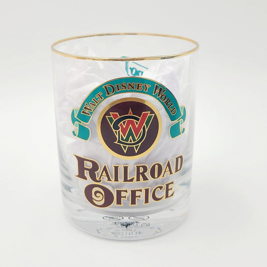 Disney Parks 2026 Walt Disney World Railroad Office Short Drinking Glass 13.5 Oz