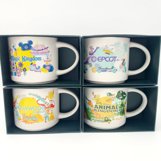 *14 oz Mug SET* Disney Parks Starbucks Discovery Series Epcot Magic HS Animal