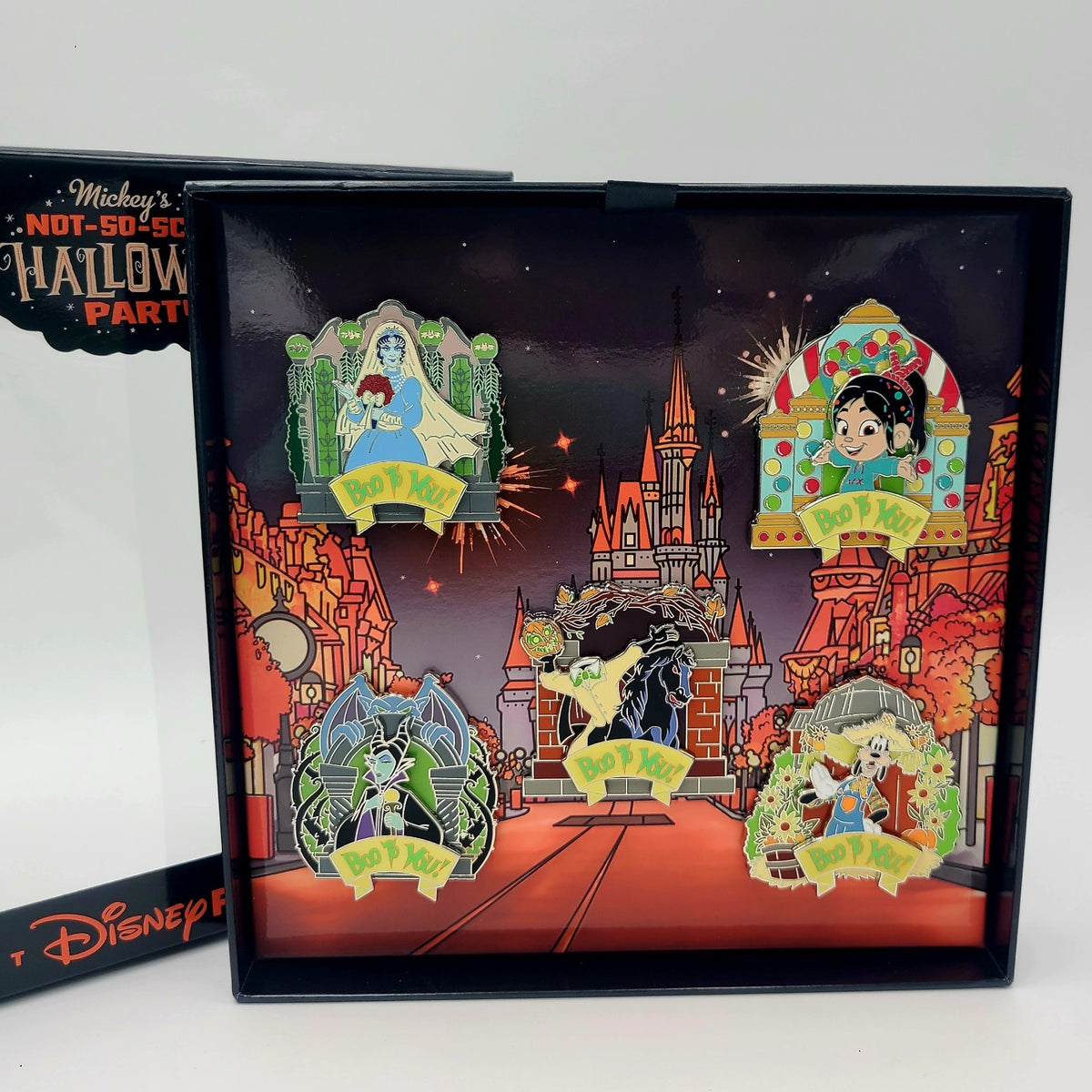 IN HAND Disney Parks 2026 Mickey’s Not So Scary Halloween Party 5 Pin Box Set LE