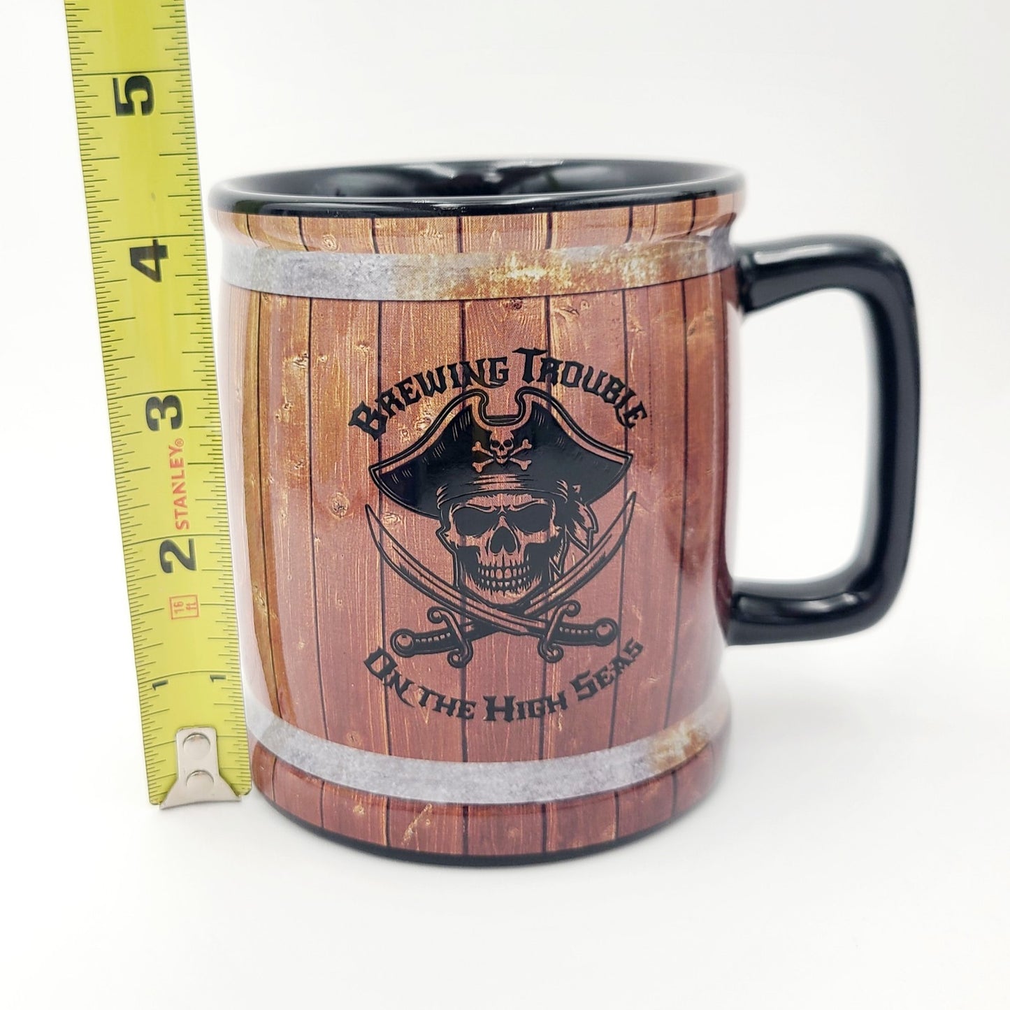 2026 Walt Disney World Parks Pirates Of The Caribbean Brown Barrel Mug Cup Skull