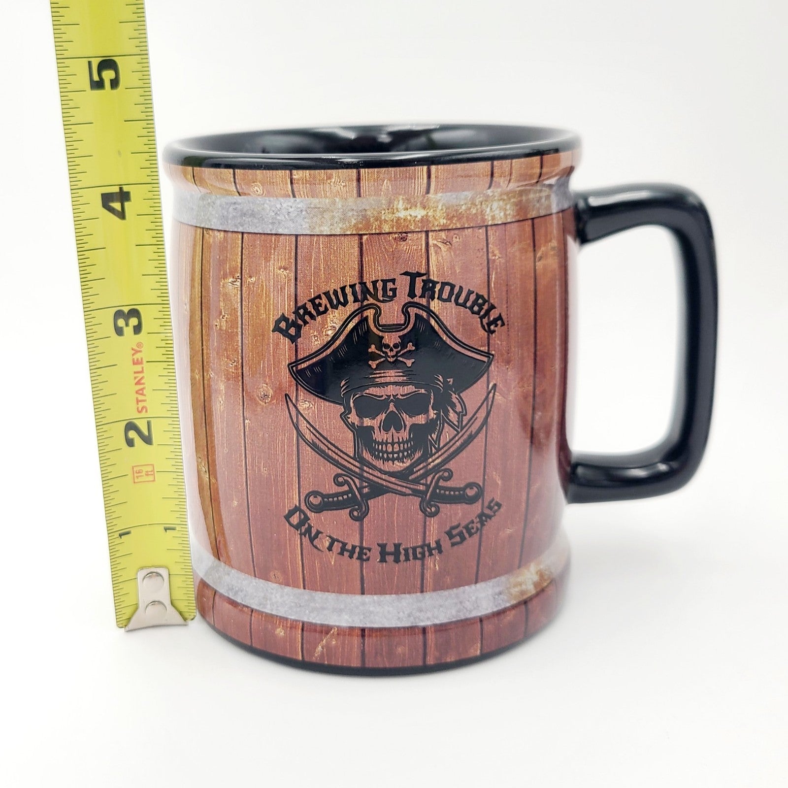 2026 Walt Disney World Parks Pirates Of The Caribbean Brown Barrel Mug Cup Skull
