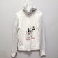 LARGE Disney Park Holiday Zip Up Hoodie Mickey Minnie Mouse Christmas RARE HTF