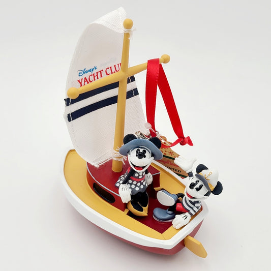 NEW Disney Parks WDW Yacht Club Resort Mickey Minnie Christmas Ornament 2024