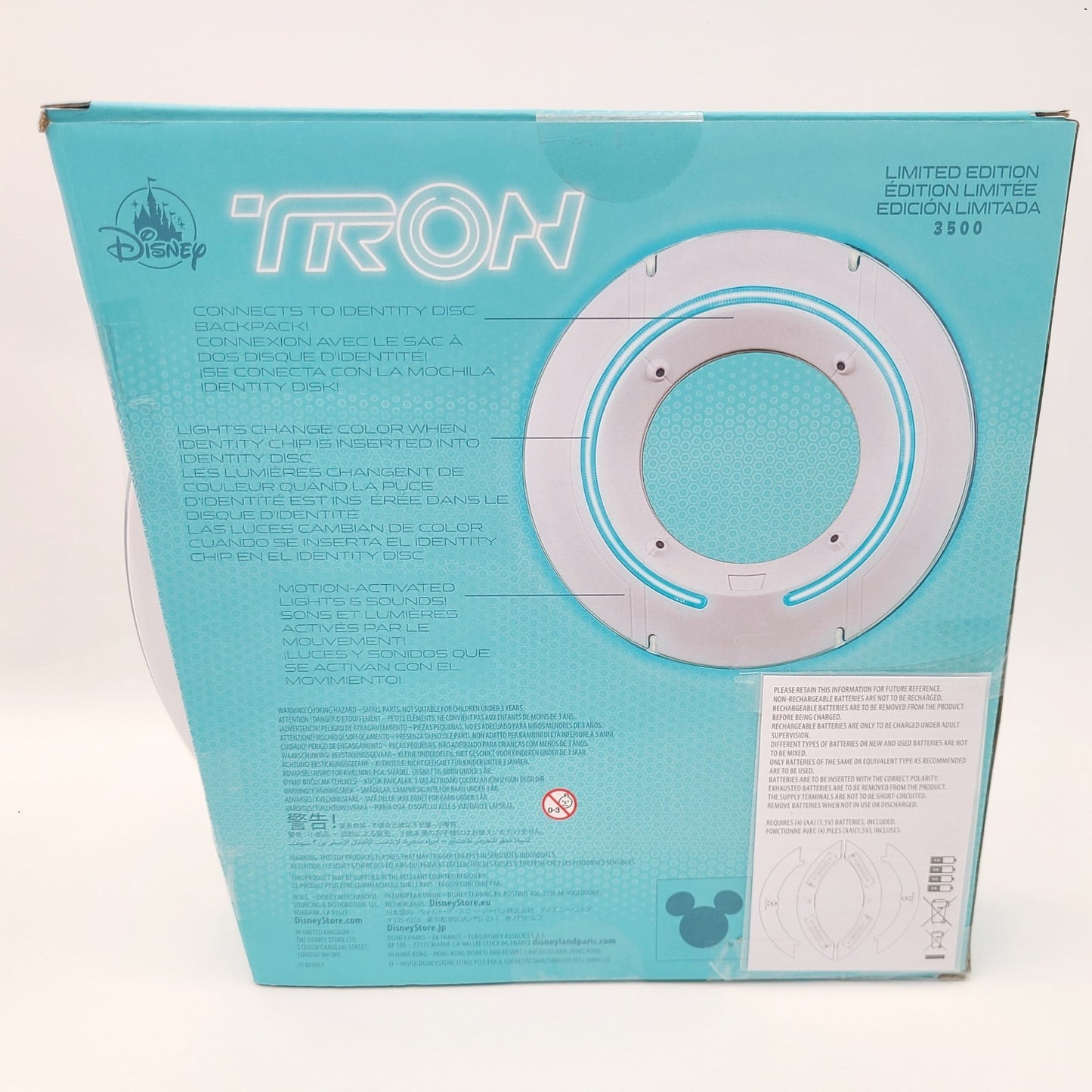 2025 Disney Park TRON Kevin Flynn Identity Disc White Bluetooth Speaker LE 3500