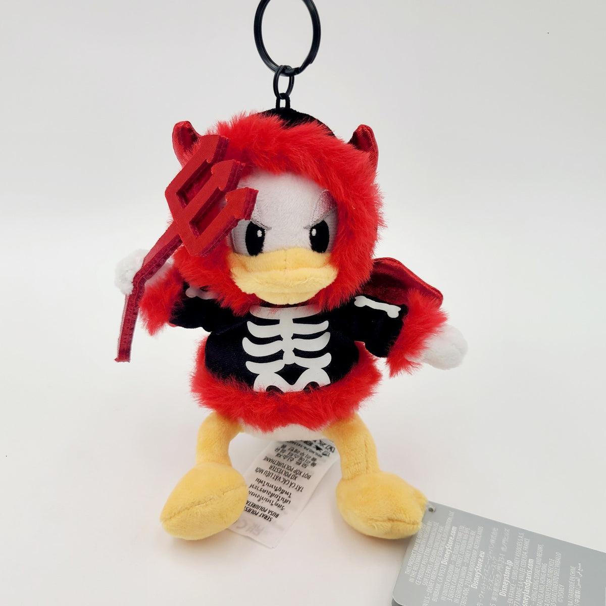 2026 Disney World Parks Donald Duck Devil Halloween Plush Bag Charm Keychain New