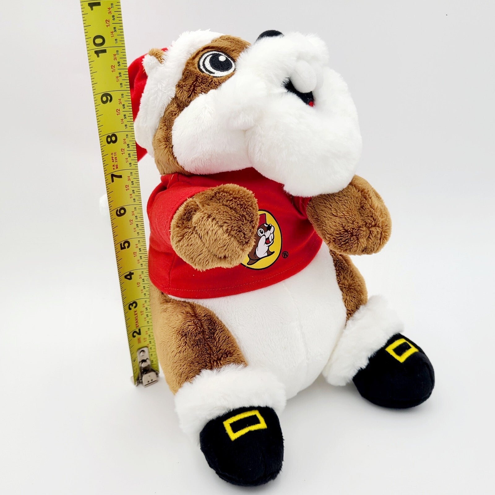 NEW Buc-ee's Santa Beaver Holiday Christmas Hat 10" Plush Stuffed Animal Bucees