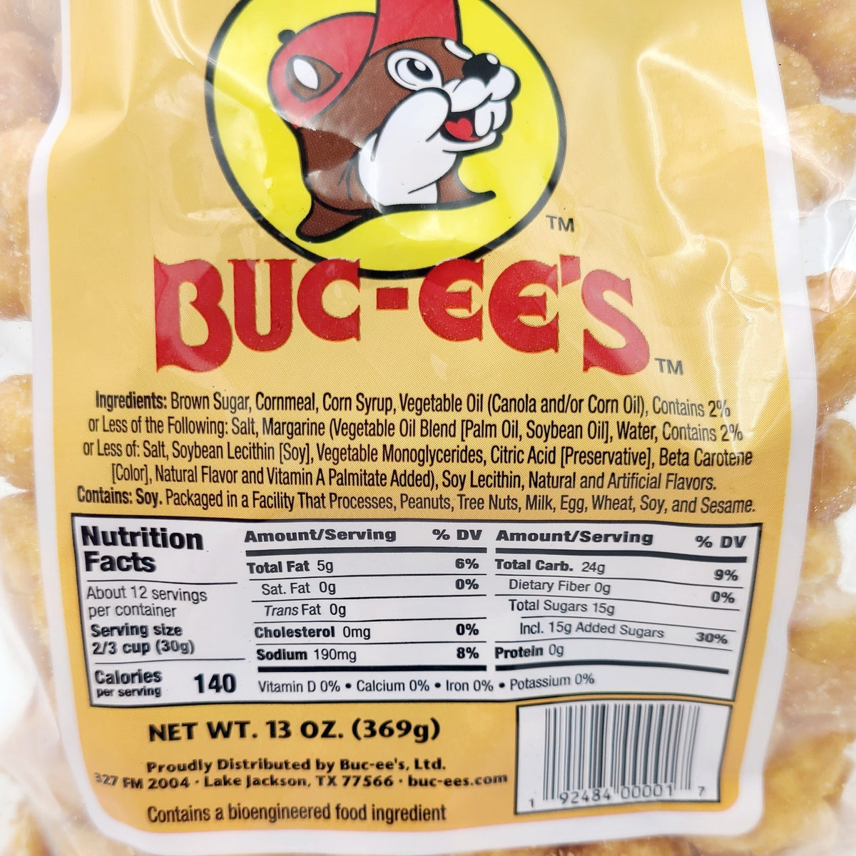 BUC-EES Beaver Nuggets Sweet Corn Puff Snacks Texas Bucee’s Buc-ee’s Beaver 13oz