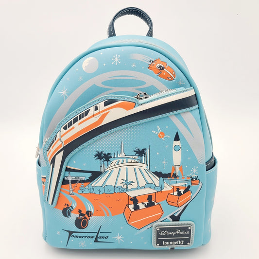 2024 Disney Parks Tomorrowland Space Mountain Peoplemover Loungefly Backpack NEW
