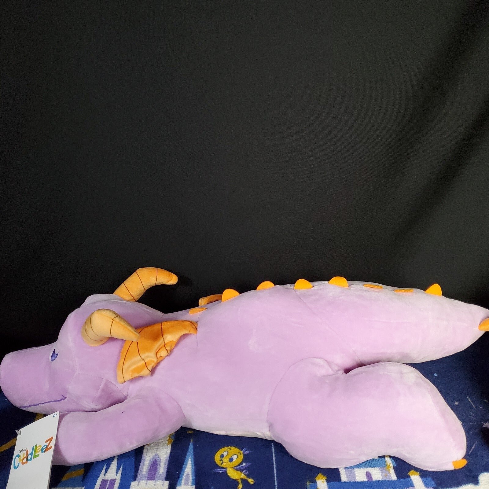 2022 Disney Parks EPCOT Sleeping Dream Figment Dragon Cuddleez Large 25” Plush
