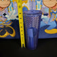 2021 Walt Disney World Parks 50th Anniversary Starbucks Bling Blue Tumbler NEW