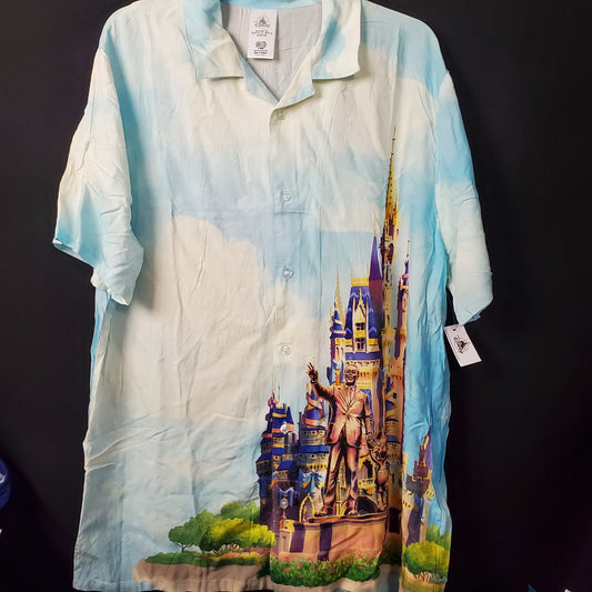 LARGE 2021 Walt Disney World 50th Anniversary Castle Collection Camp Shirt Adult